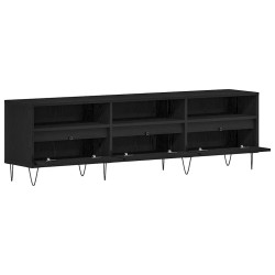 Meuble TV Chêne noir 150 x 30 x 44,5 cm Bois d'ingénierie 617334617334