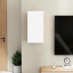 Meuble TV Blanc 30,5x30x60 cm Bois d’ingénierie 617336617336
