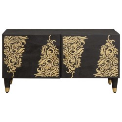 Table basse Noir 80 x 50 x 40 cm Bois de mangue massif 617340617340