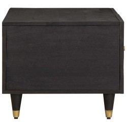 Table basse Noir 80 x 50 x 40 cm Bois de mangue massif 617340617340
