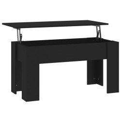 Table basse noir 101x49x52 cm bois d'ingénierie 617341617341