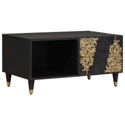 Table basse Noir 80 x 50 x 40 cm Bois de mangue massif 617342617342