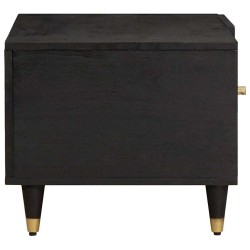 Table basse Noir 80 x 50 x 40 cm Bois de mangue massif 617342617342