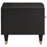 Table basse Noir 80 x 50 x 40 cm Bois de mangue massif 617342617342