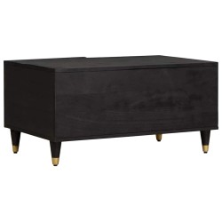 Table basse Noir 80 x 50 x 40 cm Bois de mangue massif 617342617342