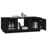 Table basse Noir 110x50x40 cm Bois massif de pin 617343617343