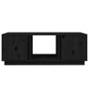 Table basse Noir 110x50x40 cm Bois massif de pin 617343617343