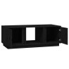 Table basse Noir 110x50x40 cm Bois massif de pin 617343617343