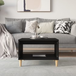 Table basse Noir 60x50x40 cm Bois d'ingénierie 617344617344
