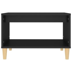 Table basse Noir 60x50x40 cm Bois d'ingénierie 617344617344