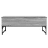 Table basse sonoma gris 100x50x40 cm bois d'ingénierie et métal 617345617345