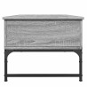 Table basse sonoma gris 100x50x40 cm bois d'ingénierie et métal 617345617345