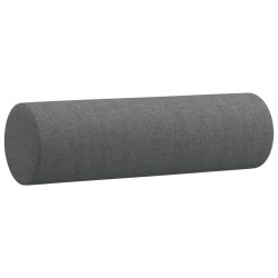 Canapé 2 places avec oreillers gris foncé 120 cm tissu 617347617347