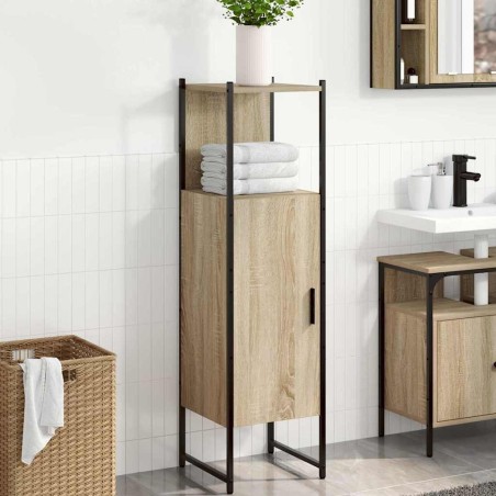 Cabinet de salle de bain avec étagère Beige 33 x 33 x 120,5 cm 617350617350