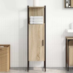 Cabinet de salle de bain avec étagère Beige 33 x 33 x 120,5 cm 617350617350