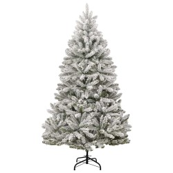 Sapin de Noël artificiel Vert et blanc 270 cm PVC et métal 617351617351