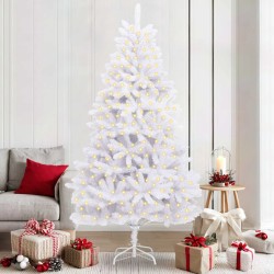 Sapin de Noël artificiel avec 300 LED Blanc 210 cm PVC et métal 617352617352