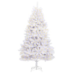 Sapin de Noël artificiel avec 300 LED Blanc 210 cm PVC et métal 617352617352