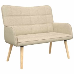 Sofa 2 places Crème 115 x 61 x 87 cm Tissu 617354617354