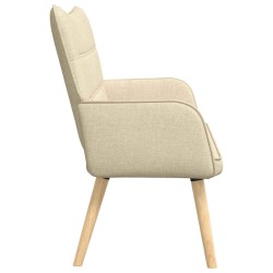 Sofa 2 places Crème 115 x 61 x 87 cm Tissu 617354617354