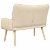 Sofa 2 places Crème 115 x 61 x 87 cm Tissu 617354617354