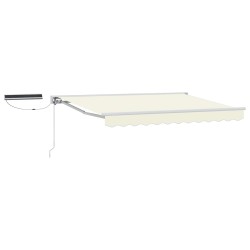 Auvent rétractable électrique Crème et Blanc 2,5 x 2 m 617356617356