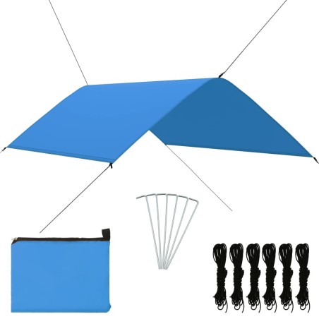 Bâche d'extérieur 3x2 m Bleu 617357617357