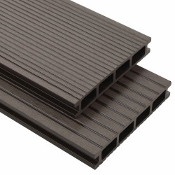 Planche de terrasse 6 pcs Marron foncé WPC 617358617358