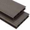 Planche de terrasse 6 pcs Marron foncé WPC 617358617358