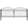 Portail de clôture ASSEN à double porte avec arc en acier 400x150 cm 617360617360