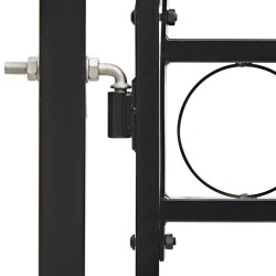 Portail de clôture ASSEN à double porte avec arc en acier 400x150 cm 617360617360