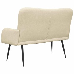 Sofa 2 places Crème 115 x 61 x 87 cm Tissu 617364617364