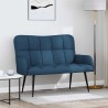 Sofa 2 places Bleu 115 x 61 x 87 cm Tissu 617366617366