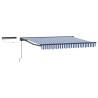 Auvent rétractable électrique Bleu, Blanc, Anthracite 2,5 x 2 m 617368617368