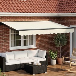 Auvent rétractable électrique Crème et Anthracite 2,5 x 2 m 617371617371