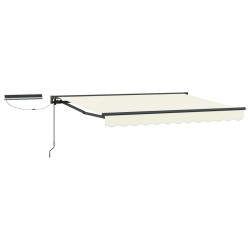Auvent rétractable électrique Crème et Anthracite 2,5 x 2 m 617371617371