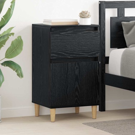 Cabinet de chevet Chêne noir 40 x 35 x 70 cm Bois d'ingénierie 617372617372