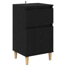 Cabinet de chevet Chêne noir 40 x 35 x 70 cm Bois d'ingénierie 617372617372