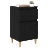 Cabinet de chevet Chêne noir 40 x 35 x 70 cm Bois d'ingénierie 617372617372