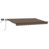 Auvent rétractable Taupe 500 × 350 cm Tissu et Aluminium 617374617374