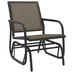 Chaises oscillantes de jardin lot de 2 marron 61x76x87 cm 617376617376