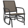 Chaises oscillantes de jardin lot de 2 marron 61x76x87 cm 617376617376