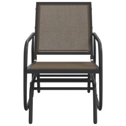 Chaises oscillantes de jardin lot de 2 marron 61x76x87 cm 617376617376