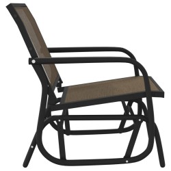 Chaises oscillantes de jardin lot de 2 marron 61x76x87 cm 617376617376