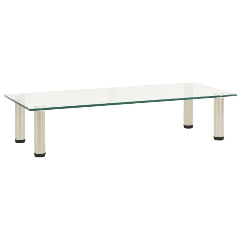 Meuble TV Transparent 80x35x17 cm Verre trempé 617380617380