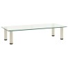 Meuble TV Transparent 80x35x17 cm Verre trempé 617380617380