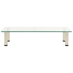 Meuble TV Transparent 80x35x17 cm Verre trempé 617380617380