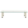 Meuble TV Transparent 80x35x17 cm Verre trempé 617380617380