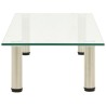 Meuble TV Transparent 80x35x17 cm Verre trempé 617380617380