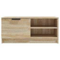 Meuble TV Chêne sonoma 80x35x36,5 cm Bois d'ingénierie 617384617384